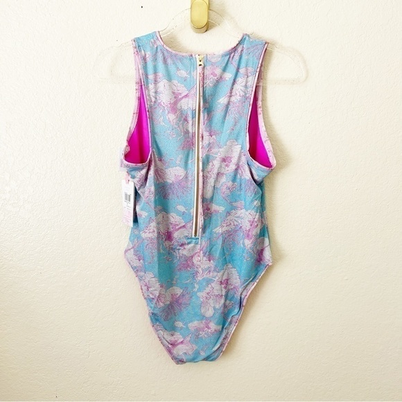 NEW loveshackfancy x Hurley eyelet paisley one piece swimsuit size M - Picture 9 of 12